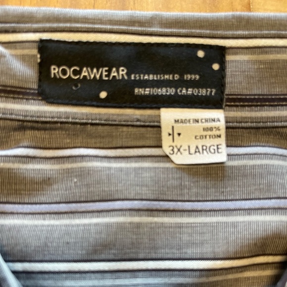 NWT: Rocawear blue stripped long sleeve Sz. 3XB - Picture 6 of 10